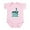 Petal Pink, variant on CafePress - Rockintealfor Grandma Body Suit - Baby Light Bodysuit, Size Newborn - 24 Months