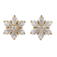 thumbnail image 3 of Aretes para Mujer LuckyLy Oro 14k con Zirconias Modelo Gia Dorado UNITALLA, 3 of 6