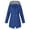 Blue##1, variant on Women's Raincoat Waterproof Lightweight Rain Jacket Active Outdoor Hooded Packable Plus Size Windbreaker Zip Up Coats
