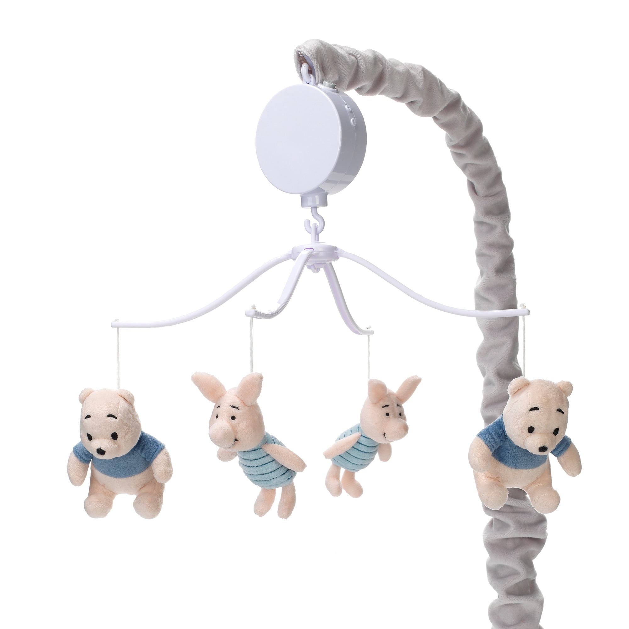 Lambs & Ivy Disney Baby Forever Pooh Gray/Beige Bear Musical Baby Crib Mobile by - Multicolor