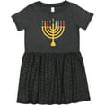 thumbnail image 3 of Inktastic Hanukkah Menorah Candles Girls Toddler Dress, 3 of 5