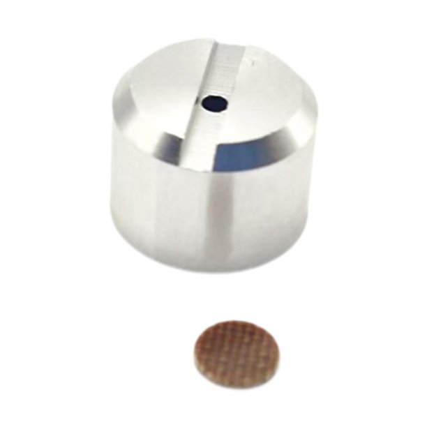 Botón de ajuste del carrete de pesca portátil de metal resistente con arandela para ajustar la tensión del carrete. Argén