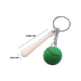thumbnail image 2 of asddcavvf Softball Baseball Key Ring Pendant American Baseball Small Ball Long Stick Key Ring Access, 2 of 3
