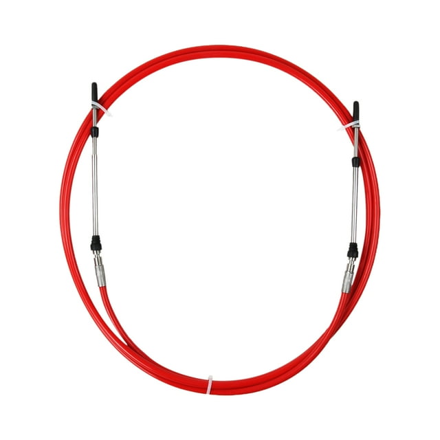 Cable Universal Hecho de Núcleo Acero Inoxidable con Chaqueta Roja - rojo 15 pies Sunnimix Cable del acelerador universal