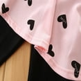 thumbnail image 2 of Girls 2 PCS T shirt Pants Clothing Sets Pink 3T, 2 of 6