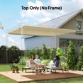 thumbnail image 2 of Outsunny 8.5' x 11.5' Pergola Canopy Top Only, Fit 10' x 13' Frame, Cream, 2 of 10