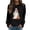 Black, variant on Trendfront Womens Halloween Graphic Sweatshirts Crewneck Long Sleeve Ghost Pumpkin Bucket Hat Floral Print Cute Casual Fall Pullover Tops
