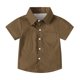 thumbnail image 2 of Odeerbi Camisa de Vestido de Niños y Niñas Color Sólido Camisas de Uniforme Escolar de Manga Corta Con Bolsillo, 2 of 8