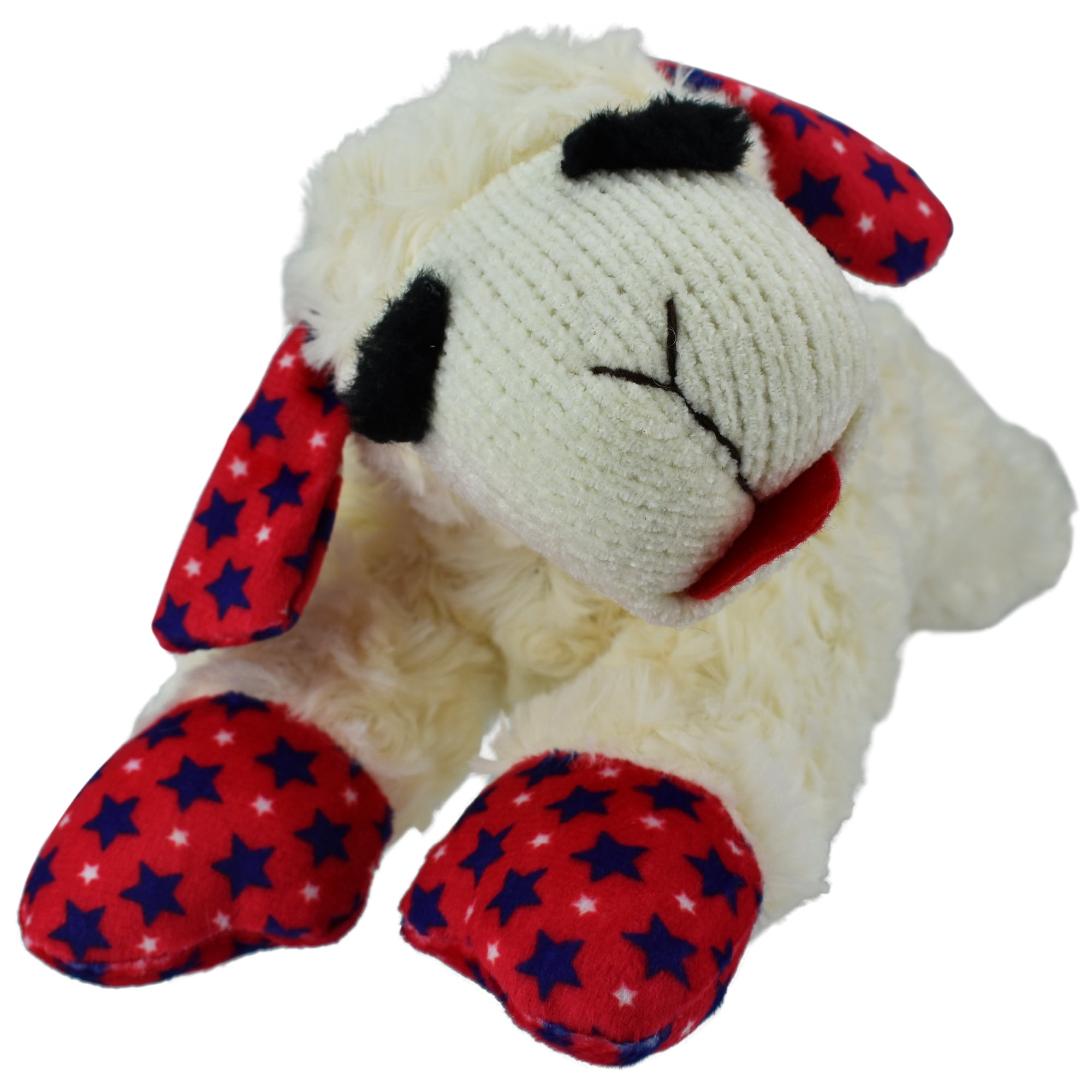 Multipet Patriotic Lamb Chop, Dog Toy, Size 10.5"