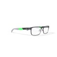 thumbnail image 2 of Nike Kids Rectangular Eyeglasses, NIKE 5574G, Gunmetal/Lime, 50-14-130, with Case, 2 of 14