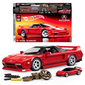 Mattel Brick Shop Hot Wheels &rsquo;90 Acura NSX Building Toy (876 Pieces), for Collectors
