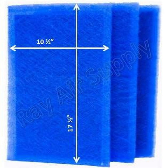 RAYAIR SUPPLY 12x20 Replacement Filter Pads Compatible with MicroPower Guard Air Cleaner 12x20 Refills (3 Pack) BLUE