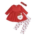 thumbnail image 1 of Disfraz navideño para bebés Saeaby, 3 unidades, estampado de Papá Noel, de 6 a 9 meses, 1 of 9