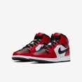 thumbnail image 3 of Jordan Nike Air 1 Mid GS Chicago Black Toe 554725-069 Size 4, 3 of 6