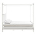 thumbnail image 6 of DHP Emerson Modern Full Size Metal Canopy Bed in White, 6 of 12
