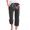 Black, variant on BangWanChi Leggings for Women Capri Capris Pants for Women Casual Summer Cotton Linen 3/4 Pants Wide Leg Capris Lightweight Baggy Cropped Trousers