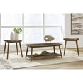 thumbnail image 2 of Signature Design by Ashley Lyncott Mid-Century Modern 3-Piece Table Set - 1 Coffee Table and 2 End Tables, Brown, 2 of 8