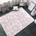 Halloween Area Rugs For Living Room Decor pink ghost halloween fun