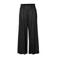 thumbnail image 4 of Sngxgn Woman Pants Women Casual Solid Pants Drawstring Elastic Waist Long Wide Leg Pants(Black,XXL), 4 of 4
