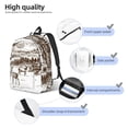 thumbnail image 3 of Easygdp Woodland Forest With Deers Mochila de Lona Resistente para Laptop, Compatible con Laptops de 15 a 17 pulgadas, Ideal para Escuela, Trabajo y Viajes-Small, 3 of 5