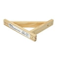 Hyper Tough 71/2 x 9Inch Natural Finish Wood Shelf Bracket, Model