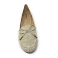 thumbnail image 3 of Victoria K Women's Bow With Gold Tipping Distressed Ballerina Flats, 3 of 5