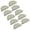Green, variant on HLXDECO 10 Pack Half Moon Cabinet Pulls Semicircle Kitchen Drawer Handles, Aluminum Alloy