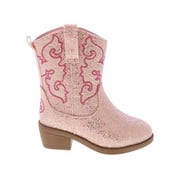 Bearpaw Glitter Toddler Girls Western Boot | BBB38033-ESN Pink