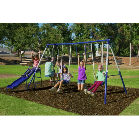 Sportspower Arcadia Metal Swing Set (Best Rated Outdoor Playsets)