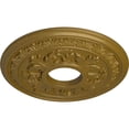 thumbnail image 3 of Ekena Millwork 15 3/8"OD x 4 1/4"ID x 1 1/2"P Baltimore Ceiling Medallion (Fits Canopies up to 5 1/2"), Hand-Painted Gold, 3 of 6