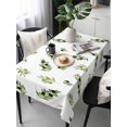 thumbnail image 6 of Green Olive Branches Table Cloth, Waterproof Tablecloth for Rectangle Tables, Spring Pastoral Leaves Botanical Reusable Washable Fabric Table Cover for Restaurant Kitchen Dining Tables 54"x108", 6 of 9