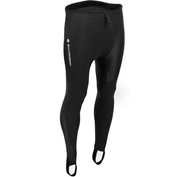 Sharkskin Men's Robust High-Waisted Chillproof Wetsuit Long Pants for Water Sports, Black, XX-Large