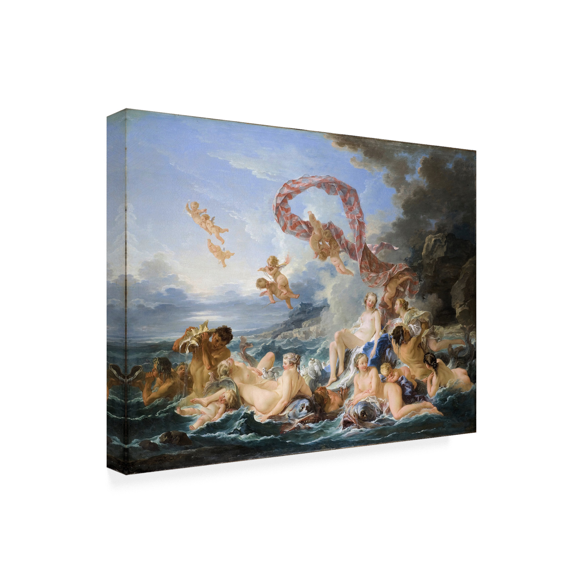 Francois Boucher 'The triumph of Venus' Canvas Art