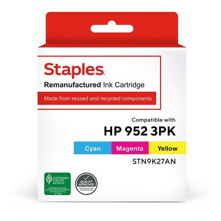 UPC: 0801509403732 | TRU RED Reman Cyan/Magenta/Yellow Standard Yield Ink Cartridge- HP 952 TRN9K27AN