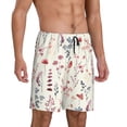 thumbnail image 2 of Fotbe Wildflower Watercolor 3 Pantalones Cortos de Pijama para Hombre, Ropa de Dormir, Pantalones de Pijama Cortos para Hombre-Large, 2 of 6