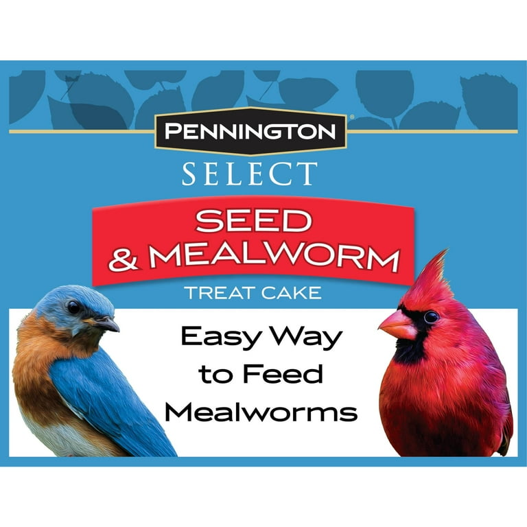 Pennington Select Seed & Mealworm Treat Cake, Wild Bird Feed and Seed, 1.4 lb. Pennington Select Seed & Mealworm Treat Cake, Wild Bird Feed and Seed, 1.4 lb.