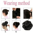 thumbnail image 5 of SAYFUT Synthetic Fiber Hair Extension Chignon Donut Bun Straight Wavy Curly Messy Wig Hairpiece For Women, 5 of 6