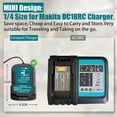 thumbnail image 5 of US plug Charger For Ma-kita 18V Li-ion Battery BL1850B BL1860B BL1830B Portable Mini Fast Charger with LED Indicator, 5 of 6