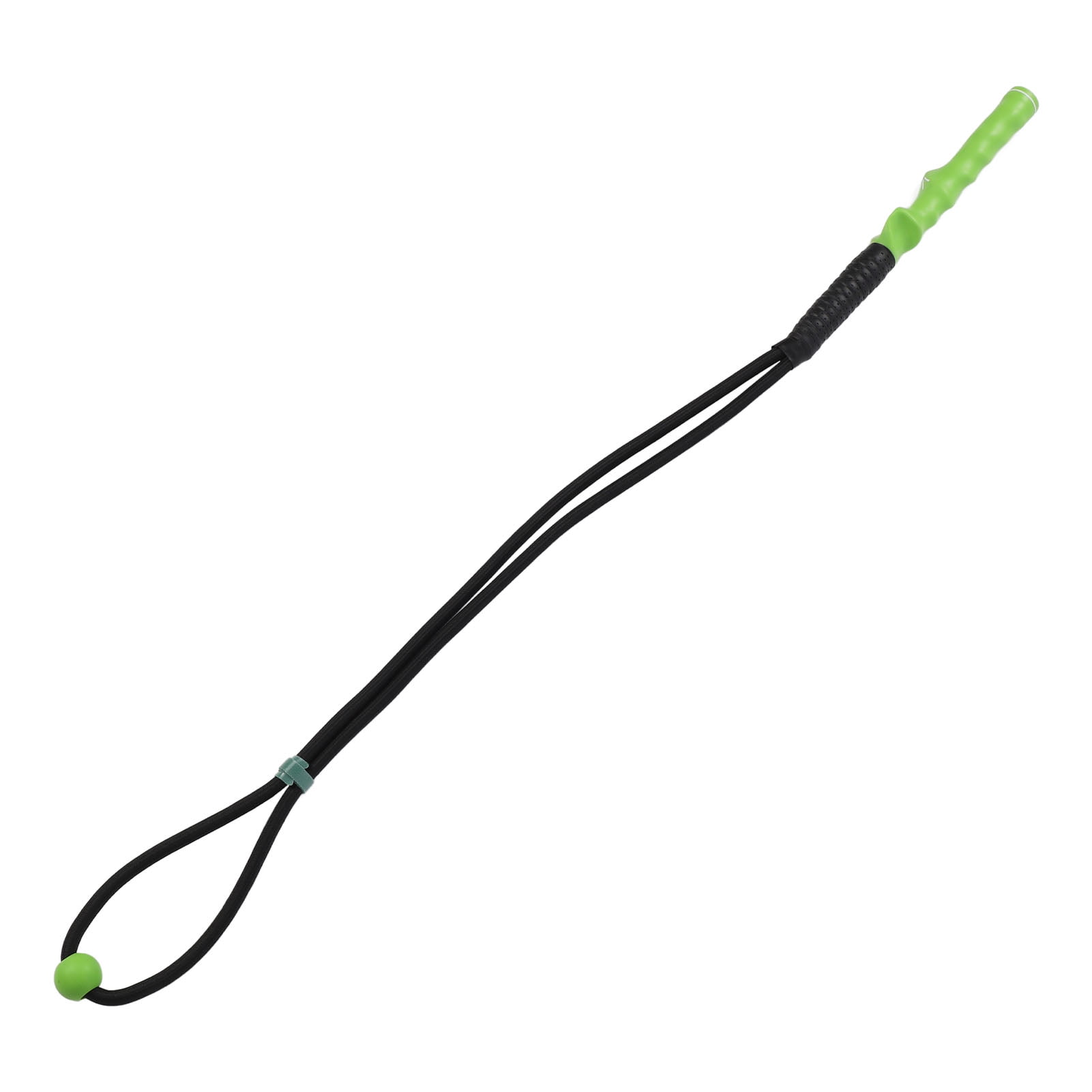 Suodoka Golf Swing Trainer Warm Up Stick Flexible Swing Speed Training Aid with Ball for Arm Strength Exercise Anti Slip Grip Nylon Rubber Green (14.57 inches / 37 cm)