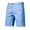 Light blue, variant on cllios Mens Khaki Shorts Slim Fit Straight Chino Short Pants Elastic Waisted Work Shorts with Button Zipper Summer Solid Loose Short