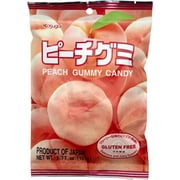 Kasugai Japan Fruity jelly Gummy Candy, 12 flavors available: Peach Flavor; Ship from CA, USA!