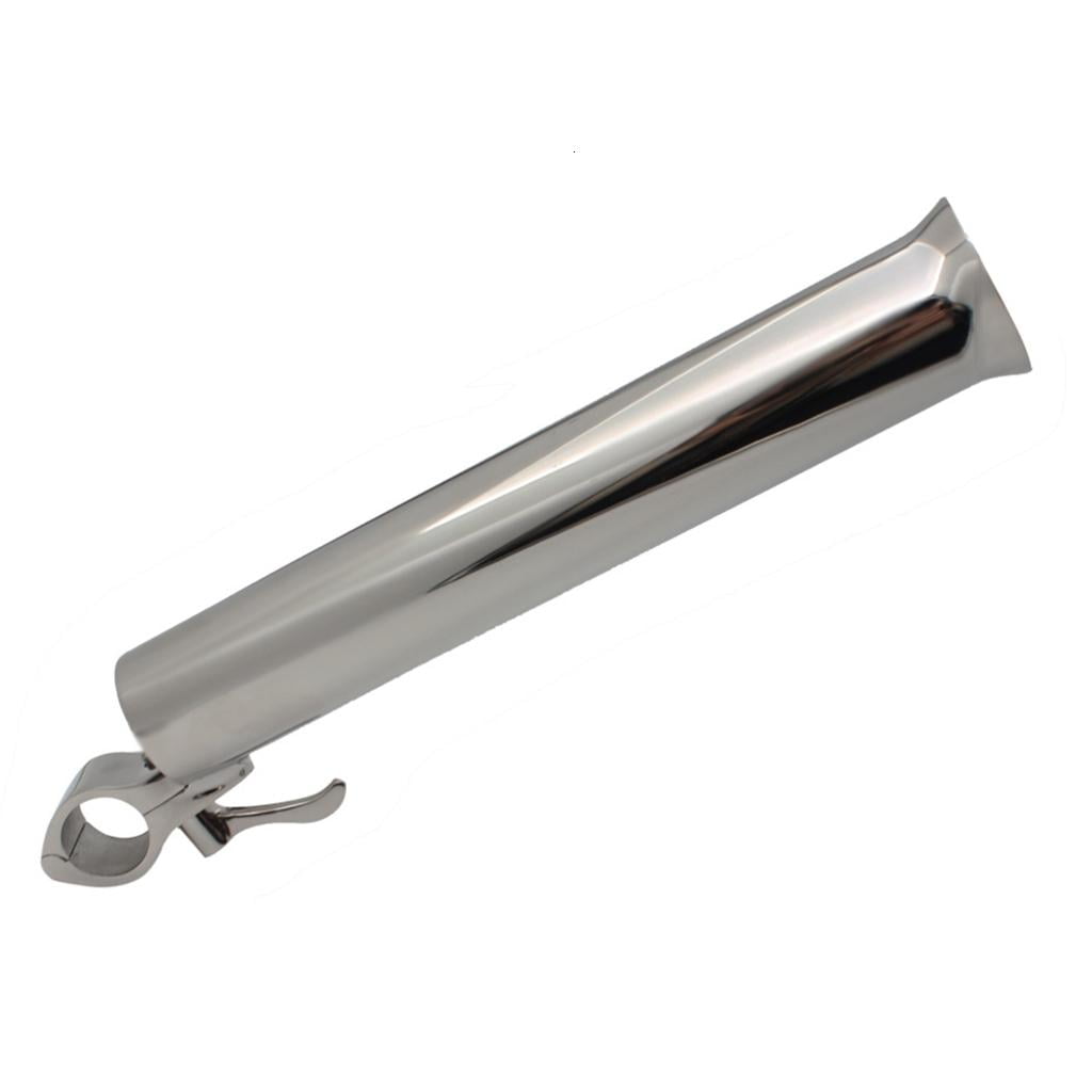 Yihuala Stainless Steel Clamp on Fishing Rod Holder Marine Grade Boats Fishing Rod Holder Kayak Boats Fishing Poles Clip