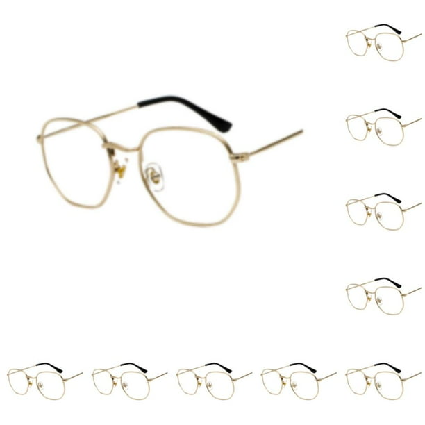 Minnieouse Gafas de sol polarizadas con montura ligera para hombres y mujeres, materiales de protección a la moda, luz dorada y azul luz dorada anti-azul 10Conjunto