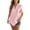 70#Pink, variant on GXIPO Button Down Shirt Women Cotton Short Sleeve Blouses V Neck Collared Button Up Summer Beach Tops Black 2XL