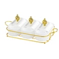 thumbnail image 3 of Luzkey Dried Fruit Plate Wedding Decor Candy Nuts Dish for Home Holiday Dining Room White L, 3 of 8