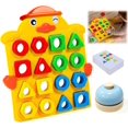 thumbnail image 2 of Shape Matching Game 2025 New Children Puzzles Geometric Shape Quick Matching Board Color Sensory Educational Toy Interactive Board Game for Kids Toddlers, 2 of 8