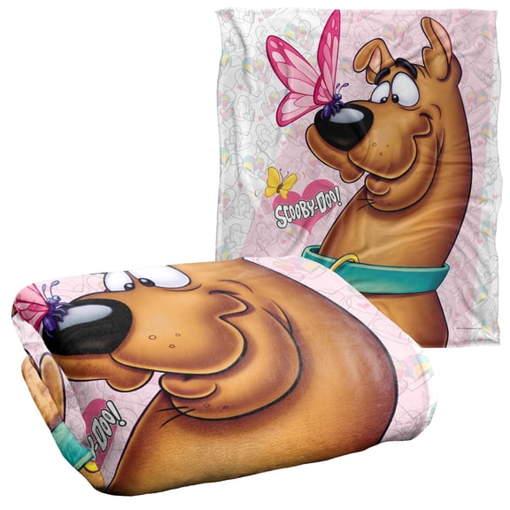 Scooby-Doo Butterfly Officially Licensed Silky Touch Super Soft Throw Blanket 50' x 60'