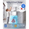 thumbnail image 6 of Nepsam Bottom Load Water Dispenser, 3 Spout Bottom Loading Water Cooler, Hot Cold Room Temp for 5 Gallon Bottles, Aluminium Alloy Vertical Water Cooler for Home Office, ETL certified, 6 of 7