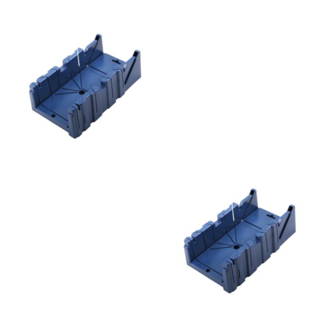 Scienceny Caja de ingletes Estuche de sujeción Herramienta de mano Operación simple Carpintero profesional multiusos Sierra de simple Carver Azul Medio 2Conjunto
