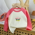 thumbnail image 3 of Toddler Girls 4 Packs Long Sleeve Tee Shirts,100% Cotton Casual Crewneck Graphic T-Shirt 2-5T, 3 of 6